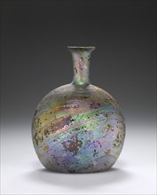 Flask; Eastern Mediterranean; 1st century; Glass; 9.4 x 7.2 cm, 3 11,16 x 2 13,16 in