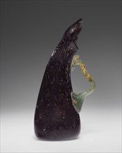 Flask; Eastern Mediterranean; 3rd - 4th century; Glass; 9.7 cm, 3 13,16 in