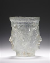Janus - head Cup; Eastern Mediterranean; 1st century; Glass; 8.7 cm, 3 7,16 in