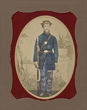 Portrait of a Union soldier; American; United States; 1861 - 1865; Hand-colored salted paper print; 17.8 × 12.6 cm