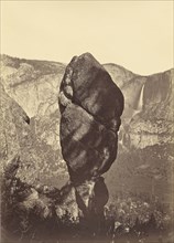 Agassiz Rock and the Yosemite Falls, from Union Point; Carleton Watkins, American, 1829 - 1916, about 1878; Albumen silver