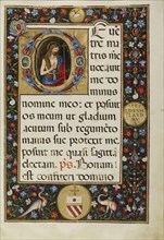 Initial D: Saint John the Baptist; Matteo da Milano, Italian, active 1492 - 1523, Rome, Italy; about 1520; Tempera and gold