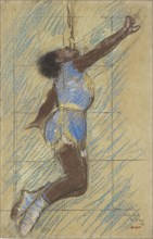 Miss Lala at the Fernando Circus; Edgar Degas, French, 1834 - 1917, 1879; Pastel; 46.4 × 29.8 cm, 18 1,4 × 11 3,4 in