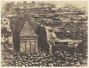 Jérusalem. Vallée de Josaphat. Tombeau de Zacharie; Auguste Salzmann, French, 1824 - 1872, Louis Désiré Blanquart-Evrard