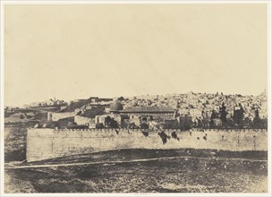 Jérusalem. Enceinte du Temple. Vue générale de la face Est - Pl. 1; Auguste Salzmann, French, 1824 - 1872, Louis Désiré