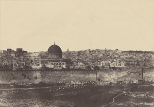 Jérusalem. Enceinte du Temple. Vue générale de la face Est. Pl. 2; Auguste Salzmann, French, 1824 - 1872, Louis Désiré