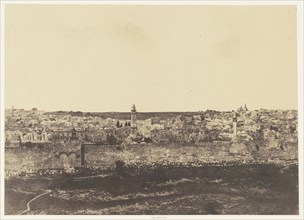 Jérusalem. Enceinte du Temple. Vue générale de la face Est. Pl. 3; Auguste Salzmann, French, 1824 - 1872, Louis Désiré