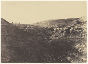 Jérusalem. Vallée de Josaphat; Auguste Salzmann, French, 1824 - 1872, Louis Désiré Blanquart-Evrard French, 1802 - 1872