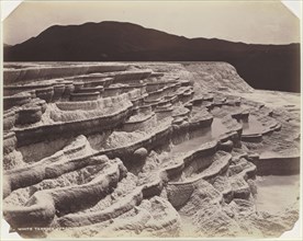 White Terrace, New Zealand; Burton Brothers, New Zealander, 1866 - 1914, New Zealand; about 1860s - 1880s; Albumen silver print