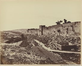 Jerusalem. Murs et Porte Dorée à Jérusalem; Félix Bonfils, French, 1831 - 1885, Jerusalem, Israel; about 1870 - 1880; Albumen