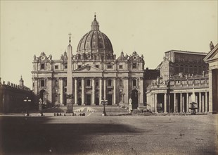 Saint Peter's Basilica, Rome; Tommaso Cuccioni, Italian, 1790 - 1864, Rome, Italy; about 1852 - 1864; Albumen silver print