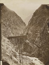 Puente Infernillo; Attributed to William Henry Jackson, American, 1843 - 1942, about 1880; Albumen silver print