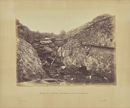 Home of a Rebel Sharpshooter, Gettysburg; Alexander Gardner, American, born Scotland, 1821 - 1882, Washington, USA, america