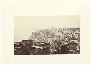 Benares; The City and Ghats, from the Top of the Great Mosque; Samuel Bourne, English, 1834 - 1912, Benares, India; 1865–1866