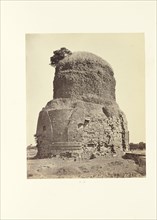 Benares; Ancient Bhuddist sic Tower at Sarnath; Samuel Bourne, English, 1834 - 1912, Sarnath, India, Asia; 1865 - 1866; Albumen