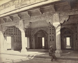 Agra; The Fort, Interior of the Zenana, Showing the Mosaic Work; Samuel Bourne, English, 1834 - 1912, Agra, India; about 1866