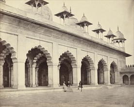Agra; The Front of the Motee Musjid; Samuel Bourne, English, 1834 - 1912, Agra, India; about 1866; Albumen silver print