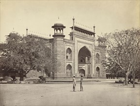 Agra; The Gate of the Taj; Samuel Bourne, English, 1834 - 1912, Agra, India; 1865 - 1866; Albumen silver print