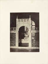 Agra; The Screen Enclosing the Sarcophagi in the Interior of the Taj; Samuel Bourne, English, 1834 - 1912, Agra, India