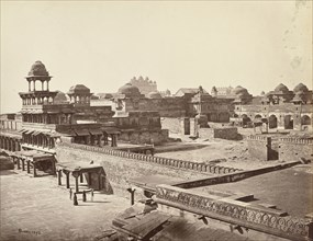 Futtypore Sikri; View of the Ruins from the top of the Dewan-i-Kass; Samuel Bourne, English, 1834 - 1912, Fatehpur Sikri, India