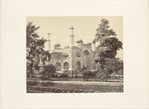 Secundra; The Entrance Gate from the Garden; Samuel Bourne, English, 1834 - 1912, Agra, India; about 1866; Albumen silver print