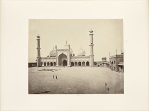 Delhi; The Jumma Musjid, the Mosque and Quadrangle; Samuel Bourne, English, 1834 - 1912, Delhi, India; about 1866; Albumen