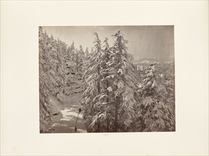 Simla in Winter; View from the South Verandah of Talbot House; Samuel Bourne, English, 1834 - 1912, Simla, India; 1868; Albumen