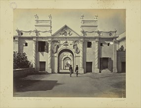 Lucknow; The Mermaid Gate, Kaiser Bagh; Samuel Bourne, English, 1834 - 1912, Lucknow, India, Asia; 1865 - 1866; Albumen silver