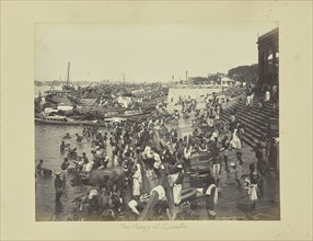 The Hoogly at Calcutta; Bourne & Shepherd, English, 1863 - 2016, Calcutta, India; 1870s; Albumen silver print