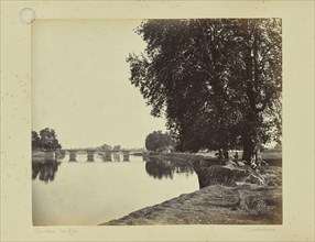 Simbul bridge. sic Cashmere; William H. Baker, British, about 1829 - 1880, Kashmir, India; 1860s–1870s; Albumen silver print