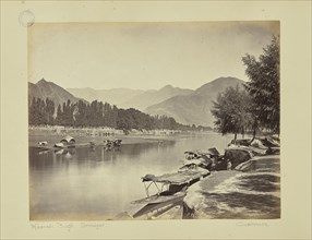 Moonshi Bagh. Srinager. Cashmere; Baker & Burke, British, 1867 - 1872, Srinagar, Kashmir, India, Asia; 1860s - 1870s; Albumen
