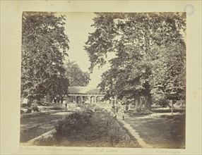 Entrance to Shilimar Gardens. Dull Lake. Cashmere; Baker & Burke, British, 1867 - 1872, Srinagar, Kashmir, India, Asia; 1860s