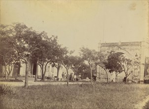 The Barrier Gate, Macao; Attributed to John Thomson, Scottish, 1837 - 1921, Macao, China; 1870s - 1890s; Albumen silver print