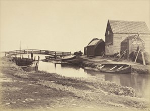 Tidal Creek and Old Warehouses South of Southwold, Suffolk; Peter Henry Emerson, British, born Cuba, 1856 - 1936, England