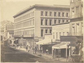 Montgomery Block, Montgomery Street; G. R. Fardon, British, 1807 - 1886, United States; about 1856; Salted paper print