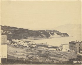 View of North Beach, from Telegraph Hill; G. R. Fardon, British, 1807 - 1886, United States; about 1856; Salted paper print