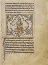 The Seventh Day; England; about 1250 - 1260; Pen-and-ink drawings tinted with body color and translucent washes on parchment