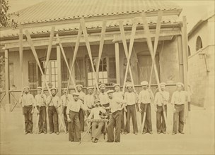 Crew of Daring; Felice Beato, 1832 - 1909, Asia; 1871; Albumen silver print