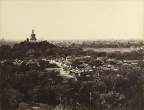 View of the Gardens and Buddhist Temple of Peking; Felice Beato, 1832 - 1909, Peking, China; October 29