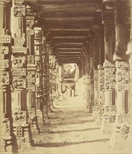 Interior of the Hindoo Temple in Cootub, Delhi; Felice Beato, 1832 - 1909, Delhi, India; 1858 - 1860