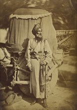 Native Office, Punjab Irregular Cavalry; Felice Beato, 1832 - 1909, India; 1858 - 1859; Albumen silver