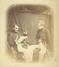 Sir John Campbell and Sir William Mansfield; Felice Beato, 1832 - 1909, India; 1858 - 1860; Salted paper