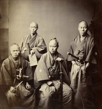 Portrait of the Satsuma Clan Envoys; Felice Beato, 1832 - 1909, Japan; November 1863; Albumen silver print