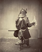 Samurai Costume - Back view; Felice Beato, 1832 - 1909, Japan; 1863 - 1868; Albumen silver print