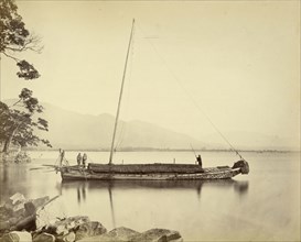 Boat on Lake Biwa; Felice Beato, 1832 - 1909, Japan; 1863 - 1868; Albumen silver print