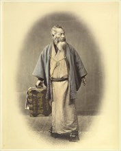 Traveling Dentist; Felice Beato, 1832 - 1909, Japan; 1863 - 1868; Hand-colored Albumen silver print