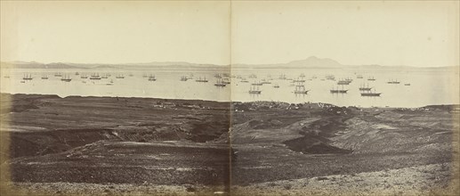 Panorama, Talien Whan Bay; Felice Beato, 1832 - 1909, Henry Hering, 1814 - 1893, China; June 21
