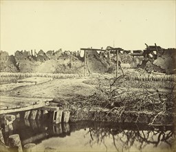 Exterior of the North Fort, showing the English Entrance; Felice Beato, 1832 - 1909, Henry Hering