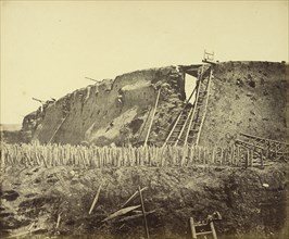 Angle of North Fort at which the French Entered; Felice Beato, 1832 - 1909, Henry Hering, 1814