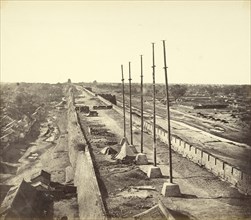 Top of the Wall from Anting Gate, Peking, Possession taken by English and French Troops; Felice Beato, 1832